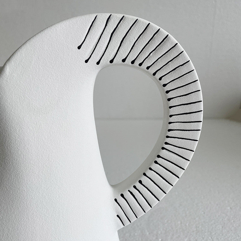 Vaso Decorativo in Ceramica – Eleganza Minimal Scandinava