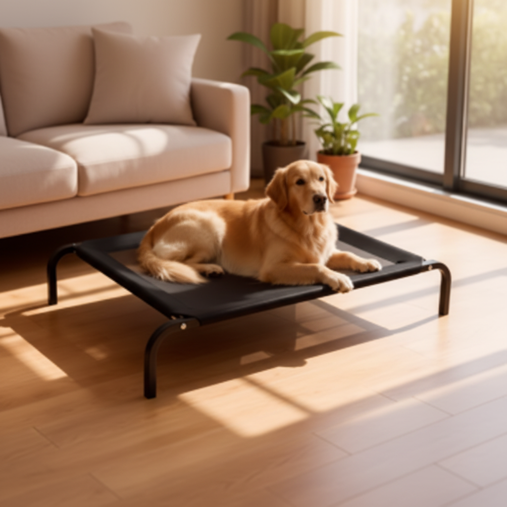 Cuccia Premium Pieghevole con cane grande